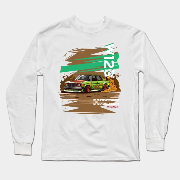 Vintage car W123 Long Sleeve T-Shirt by ASAKDESIGNS